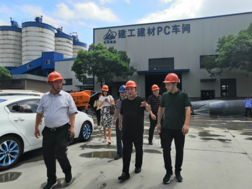 【领导关怀】广厦控股集团荣誉主席楼忠福等一行莅临欧博ABG·杭构仁和基地视察指导
