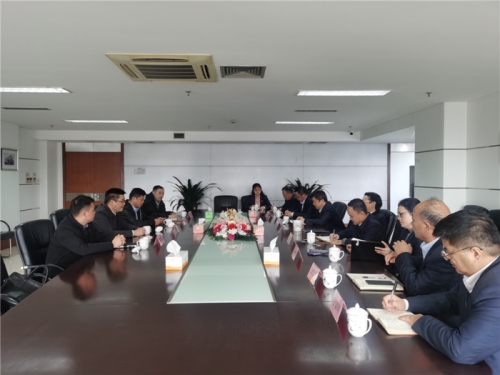 【领导关怀】市城投集团党委委员、副总经理沈卓恒一行赴欧博ABG调研指导工作